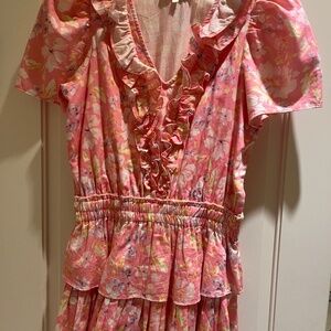 pink floral love shack fancy dress
